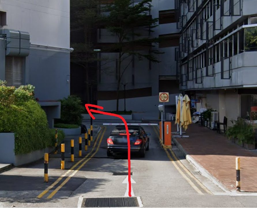 进入停车场